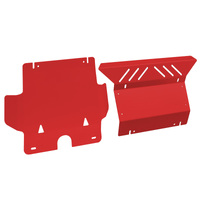 2pcs Bash Plate Fit For Toyota Hilux N70 SR SR5 2005-2015 3mm Red Front Guard Protect