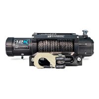 Carbon 12K - 12000lb Winch V3X with MegaPro Hook Sandy Taupe