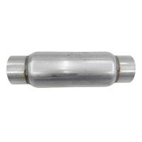 Glass Pack 9" Long High Flow 3" Exhaust Hotdog Resonator Muffler 