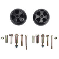 Fit For John Deere Ride On Mowers AM116299 AM133602 M111489 2Pcs 5" Deck Wheels Axle Kits