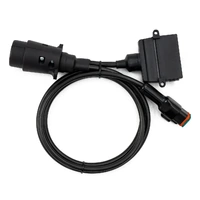 Plug + Play Adaptor 7 Large Round Pin Plug to 7 Flat Pin Socket