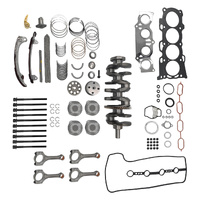 Fit For Toyota RAV4 Corolla XRS Matrix S For Scion TC XB Engine Overhaul Rebuild Kit 2AZ-FE 2.4L With Crankshaft Rods Timing Kit