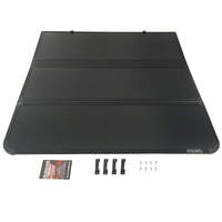 Aluminium Tri-Fold Folding Hard Tonneau Cover Fit For Toyota Hilux N80 SR5 Dual Cab 2015-2024