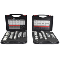 37°JIC and ORFS Hydraulic Cap And Plug Kit Hose Tube And Pipe Fitting Set 128 Pcs