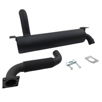 Fit For Bobcat Skid Steer Loaders S150 S160 S175 S185 S205 For Bobcat Track Loaders T180 T190 6683915 7107449 Muffler & Flex Exhaust Pipe Set