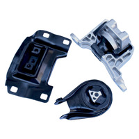 3 Pcs Engine Mount Kit Petrol Fit For Mazda 3 2.0L MZR BK BL Rear 2004-ON For Ford Focus LS LT LV LW 2.0L 2005-2011