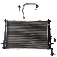 Aluminium Radiator With Cap Fit For Kia Sportage KM Hyundai Tucson JM 4Cyl 2.0L 6Cyl 2.7L 05/2005-07/2010