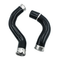 2 x Intercooler Hot & Cold Side Silicone Hose Fit For Nissan Navara D23 NP300 2.3L M9T Turbo