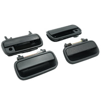 4 Pcs Textured Black Front Rear Outer Door Handle Fit For Toyota Hilux 1988-2005