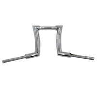 12" Rise Handlebar Ape Hangers 1" Clamp Fat Bar Chrome Fit For Harley Honda Yamaha Suzuki Kawasaki Triumph