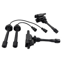 Ignition Coils Spark Plug Leads Service Kit Fit For Mitsubishi Lancer CE CG CH Outlander ZE 4 Cylinder 16V