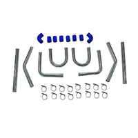 2Inch 51mm 2'' Universal Turbo Intercooler Piping Pipe Kit Aluminum Fit For All Turbo Projects