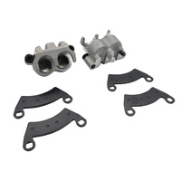 Pair Front Brake Caliper With Pads Left & Right Hand Side Fit For Polaris ATV Ranger 700 800 900 1000