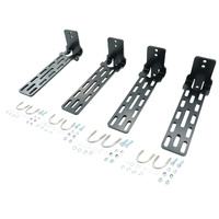 4 x Long Awning "L" Bracket Fit For 180 & 270 Awnings Powder Coated Steel