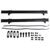 2 x Roof Rack Cross Bars Black Fit For Toyota Hilux Dual Cab 4 Door 2012-2024