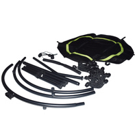 40 inch Green Circle Trampoline Bungee Rebounder Gym Fitness Jump Trainer w/Handle T Bar