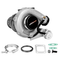 MAX PEEDING RODS T3 T4 Turbo 63 A/R Oil Hybrid V Band Universal Turbocharger Fit For 4 6 Cyl tcd