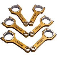 6x Connecting Rod Rods Fit For BMW E36 E46 328i 528i M52B28 w/ARP 2000 3/8 Inch Bolts