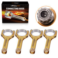 MAX PEEDING RODS 4 Pieces Connecting Rods Conrod Fit For Mitsubishi Lancer 4B11 / 4B11T 2.0L 149.2mm