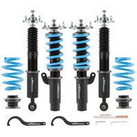 MAX PEEDING RODS 24 Ways Adjustable Damper Spring Coilover Shock Absorbe Kit Fit For BMW E46 3 Series
