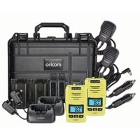 DTXTP600LME 5 Watt IP67 Waterproof Handheld UHF CB Radio Trade Pack (Twin Lime Radios)