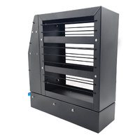 200 x 600 x 655mm 4WD Ute Canopy Slide Out Pantry Black Pull Out Aluminium