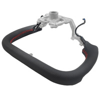 Fit For Tesla Model 3 Highland 2023-2025 Carbon Fiber Yoke Steering Wheel Red Strip