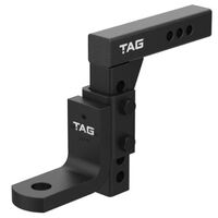 TAG Adjustable Heavy Duty Tow Ball Mount - 90°Face 50mm Square Hitch