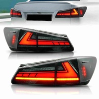 Fit For Lexus ISF IS250 IS350 2005-2013 V2 3D Smoked LED Sequential Tail Lights