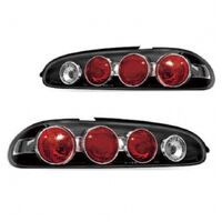 Fit For Mazda MX6 MX-6 1993-1997 JDM Black TailLights