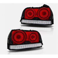 Fit For Nissan Skyline R34 4D Sedan HR34 ER34 ENR34 1998-2002 78 Works Fiber Ring LED Taillights