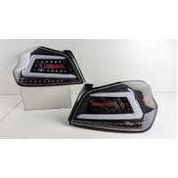 Fit For Subaru WRX STI VA 2015-2021 V4 Gloss Black LED Dynamic Tail Lights