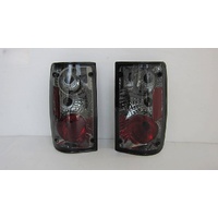 Fit For Toyota Hilux Ute 1989-1997 Smoke Altezza Black Tail Lights
